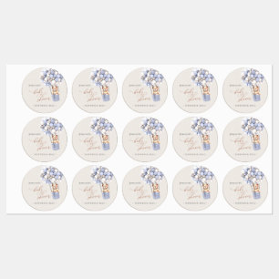We kunnen wachten. Etiketten voor baby shower Labels