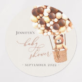 We kunnen wachten. Etiketten voor baby shower Labels (Design 1)