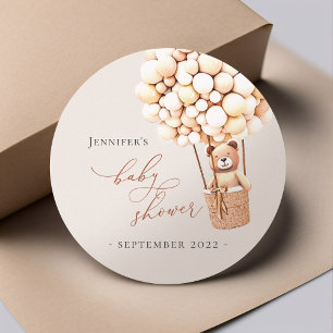 We kunnen wachten. Etiketten voor baby shower Labels