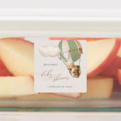 We kunnen wachten. Etiketten voor baby shower Labels (Aangebracht)