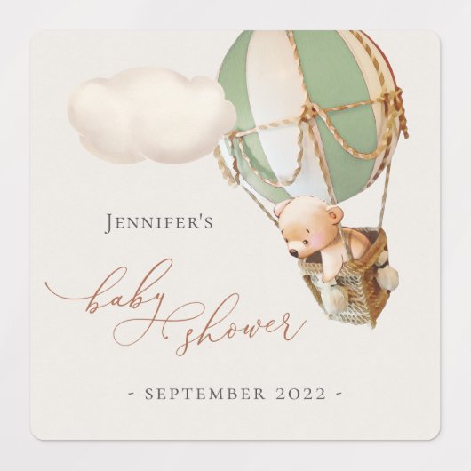 We kunnen wachten. Etiketten voor baby shower Labels (Design 1)