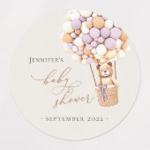 We kunnen wachten. Etiketten voor baby shower Labels (Design 1)