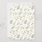 We kunnen wachten. Geel Teddy Bear Baby shower Kaart (Achterkant)