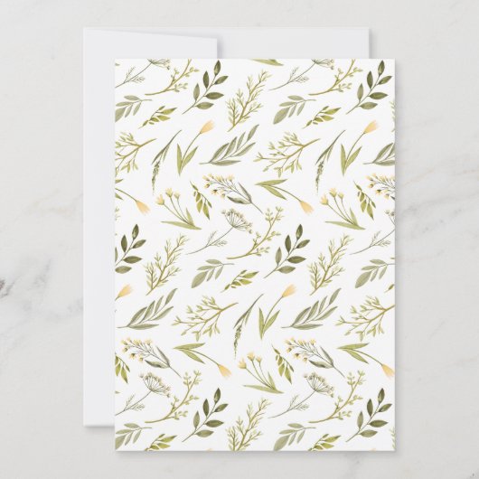 We kunnen wachten. Geel Teddy Bear Baby shower Kaart (Achterkant)