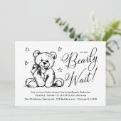 We kunnen wachten | Gewoon Baby shower Kaart (Staand voorkant)