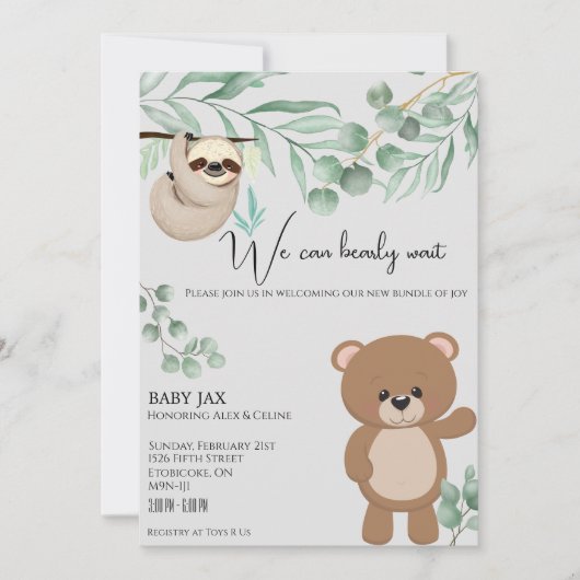 We kunnen wachten kaart (Voorkant)