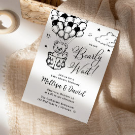 We kunnen wachten | Luchtballon | BABY SHOWER Kaart