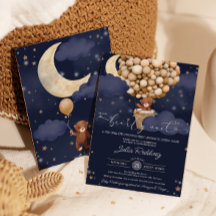 We kunnen wachten op Air Balloon Teddy Baby shower