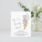 We kunnen wachten op Baby Boy Couples Shower (Staand voorkant)