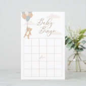 We kunnen wachten op Baby shower Bingo Game (Staand voorkant)