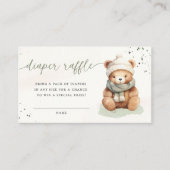 We kunnen wachten op Baby shower Diaper Raffle Kaa Informatiekaartje (Voorkant)