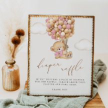 We kunnen wachten op Baby shower Diaper Raffle