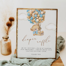 We kunnen wachten op Baby shower Diaper Raffle