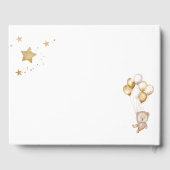 We kunnen wachten op Baby shower Guest Book Gastenboek (Achterkant)