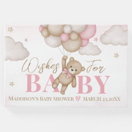 We kunnen wachten op Baby shower Guest Book Gastenboek