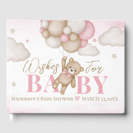 We kunnen wachten op Baby shower Guest Book Gastenboek
