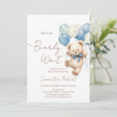 We kunnen wachten op Baby shower Kaart (Staand voorkant)