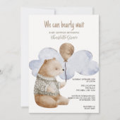 We kunnen wachten op Baby shower Kaart (Voorkant)