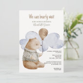 We kunnen wachten op Baby shower Kaart (Staand voorkant)