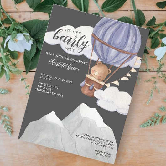 We kunnen wachten op Baby shower Kaart