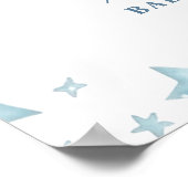 We kunnen wachten op Baby shower Welkom Poster (Hoek)