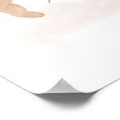 We kunnen wachten op Baby shower welkomstteken Poster (Hoek)