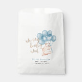 We kunnen wachten op Beer Baby shower Bedankzakje (Voorkant)