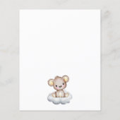 We kunnen wachten op een geel ballonBaby shower. (Achterkant)