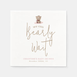 We kunnen wachten op een minimalistisch Baby showe Servet