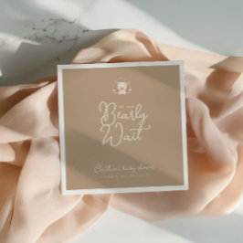 We kunnen wachten op een minimalistisch Baby showe Servet