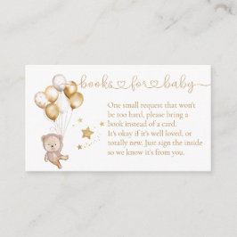 We kunnen wachten op Gold Balloons Beer Book Reque Informatiekaartje