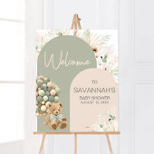 We kunnen wachten op groen Baby shower Welkom Poster