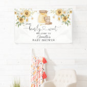 We kunnen wachten op het Baby shower honingBeer Spandoek (Insitu)