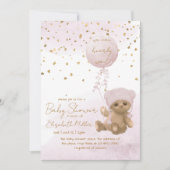 We kunnen wachten op het Baby shower van Girl. Kaart (Voorkant)