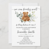 We kunnen wachten op het Baby shower van Greenery  Kaart (Voorkant)