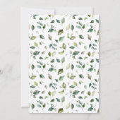 We kunnen wachten op het Baby shower van Greenery  Kaart (Achterkant)