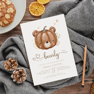 We kunnen wachten op kleine pompoenBaby shower Kaart
