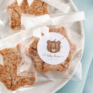 We kunnen wachten op kleine pompoenBeer Ronde Sticker