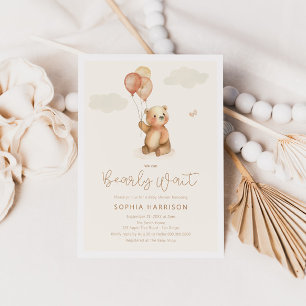 We kunnen wachten op neutraal Baby shower Kaart