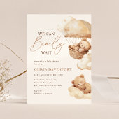 We kunnen wachten op neutraal Teddy Bear Baby show Kaart