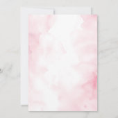 We kunnen wachten op Pink Bow Beer Girl Baby showe Kaart (Achterkant)