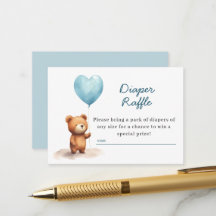 We kunnen wachten op Teddy Bear Blue Diaper Raffle