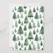 We kunnen wachten op Teddy Bear Winter Baby shower Kaart (Achterkant)