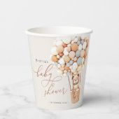 We kunnen wachten. Papieren kopjes baby shower Papieren Bekers (Voorkant)