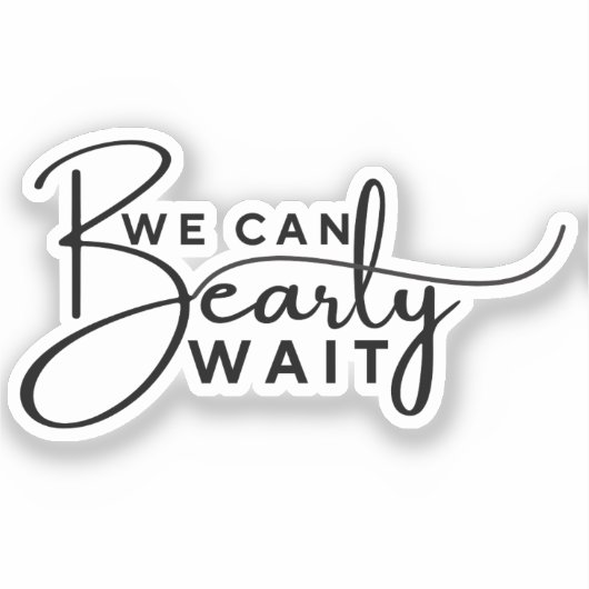 We kunnen wachten sticker (Voorkant)