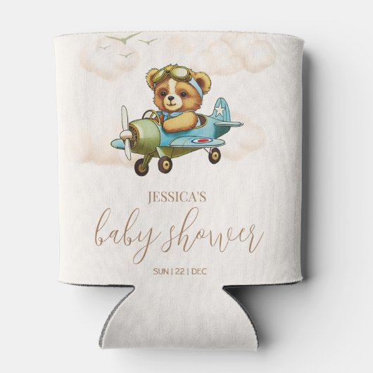 We kunnen wachten. Teddy Bear Baby shower Blikjeskoeler