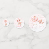 We kunnen wachten. Teddy Bear Baby shower Confetti (Voorkanten)
