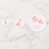 We kunnen wachten. Teddy Bear Baby shower Confetti (Achterkanten)