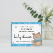 We kunnen wachten tot Baby shower de datum opslaat Briefkaart (Staand voorkant)