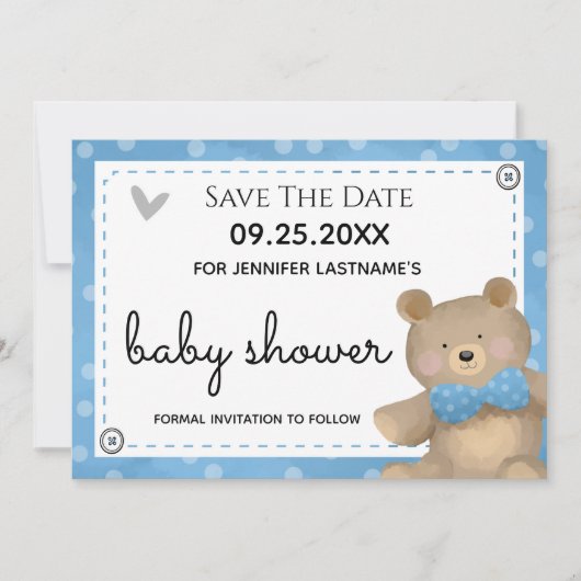 We kunnen wachten tot Baby shower de datum opslaat Kaart (Voorkant)